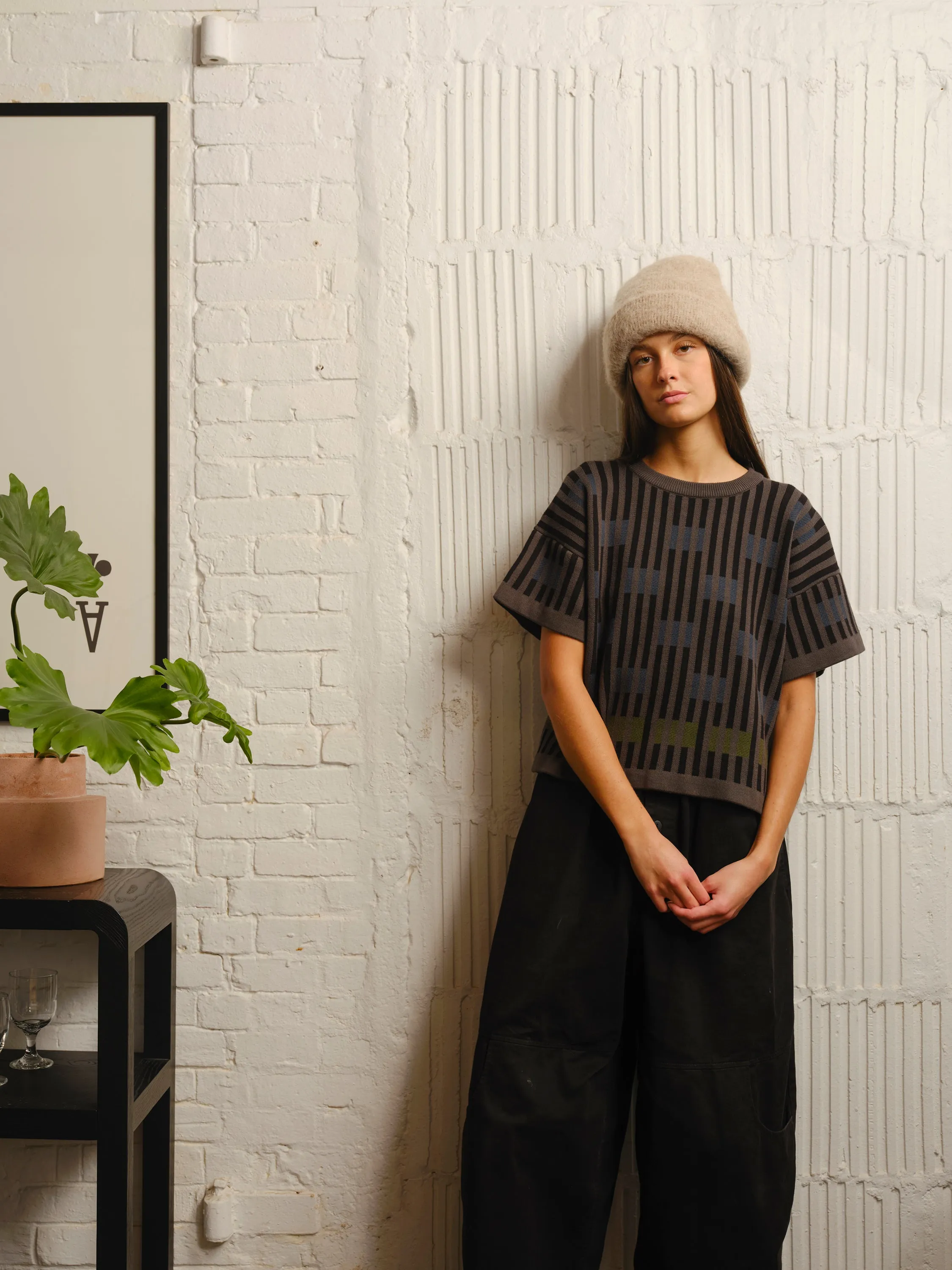 Bauhaus Short Sleeve Sweater Tee - Fluorite sold by The Endery product image thumbnail 2