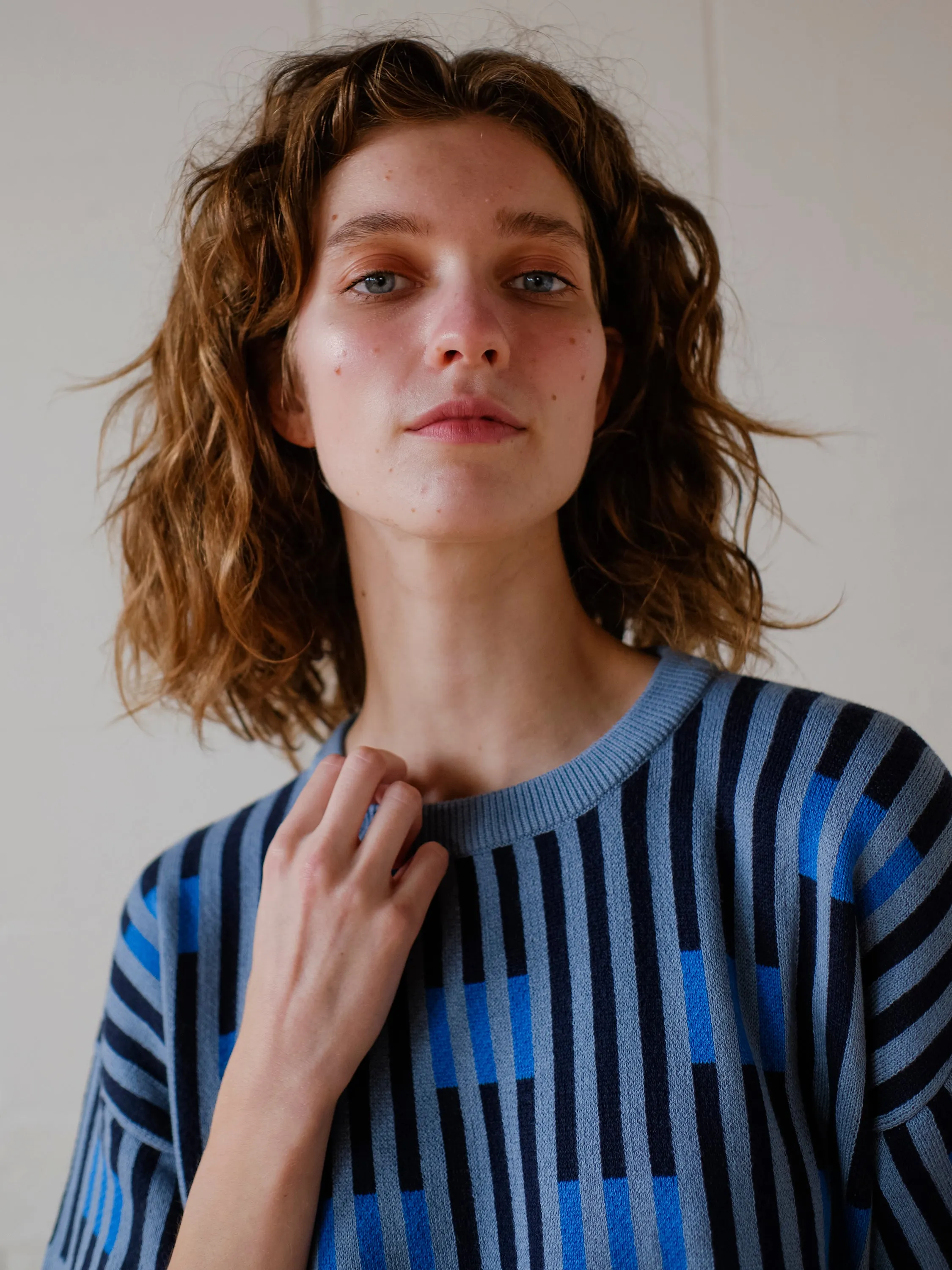 Bauhaus Short Sleeve Sweater Tee - Neptune sold by The Endery product image thumbnail 5