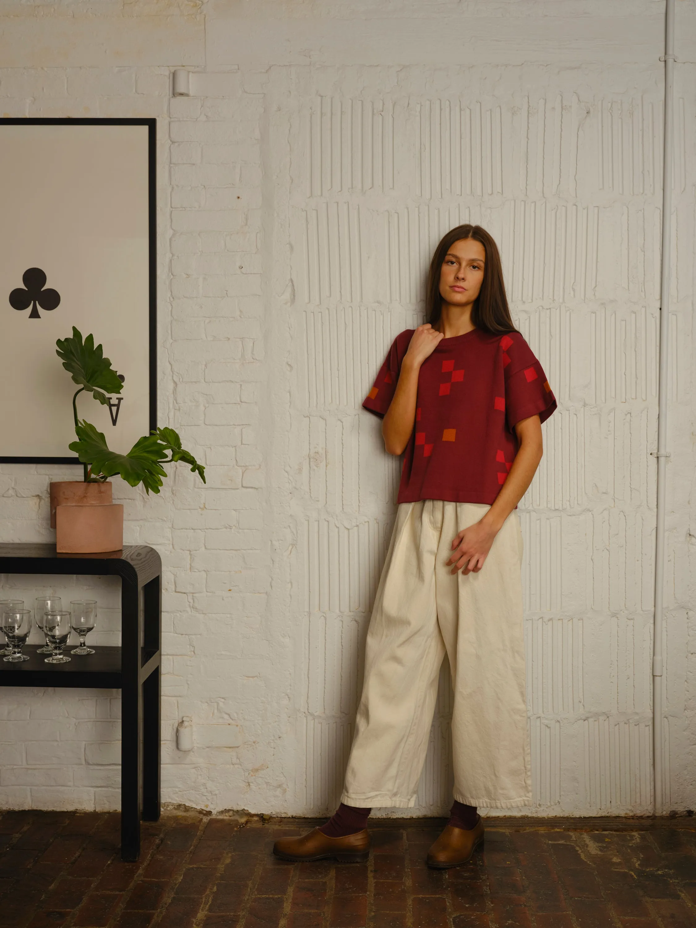Albers Short Sleeve Sweater Tee - Topaz sold by The Endery product image thumbnail 3