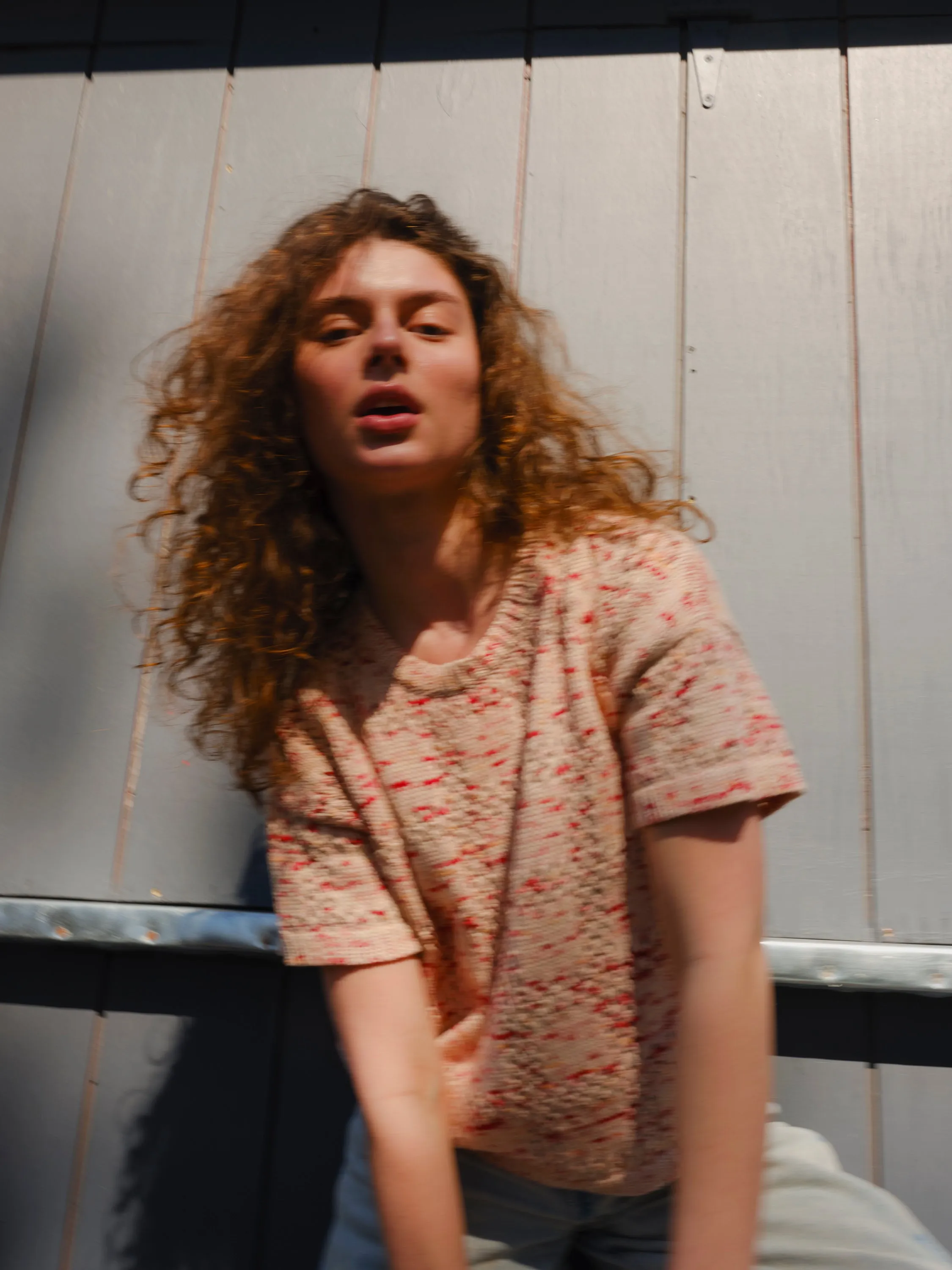 Florence Grid Tee - Nectar sold by The Endery product image thumbnail 5