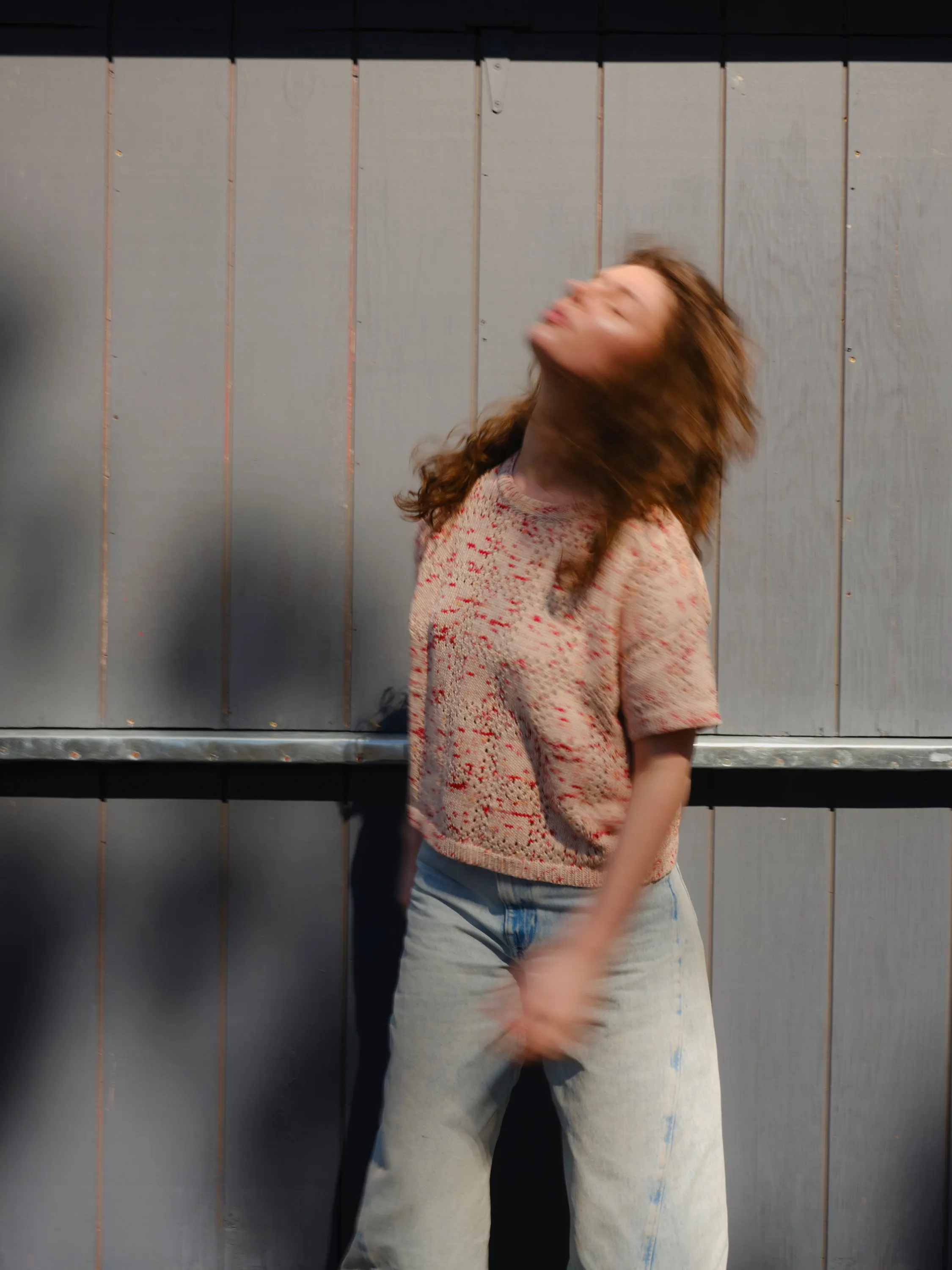 Florence Grid Tee - Nectar sold by The Endery product image thumbnail 4