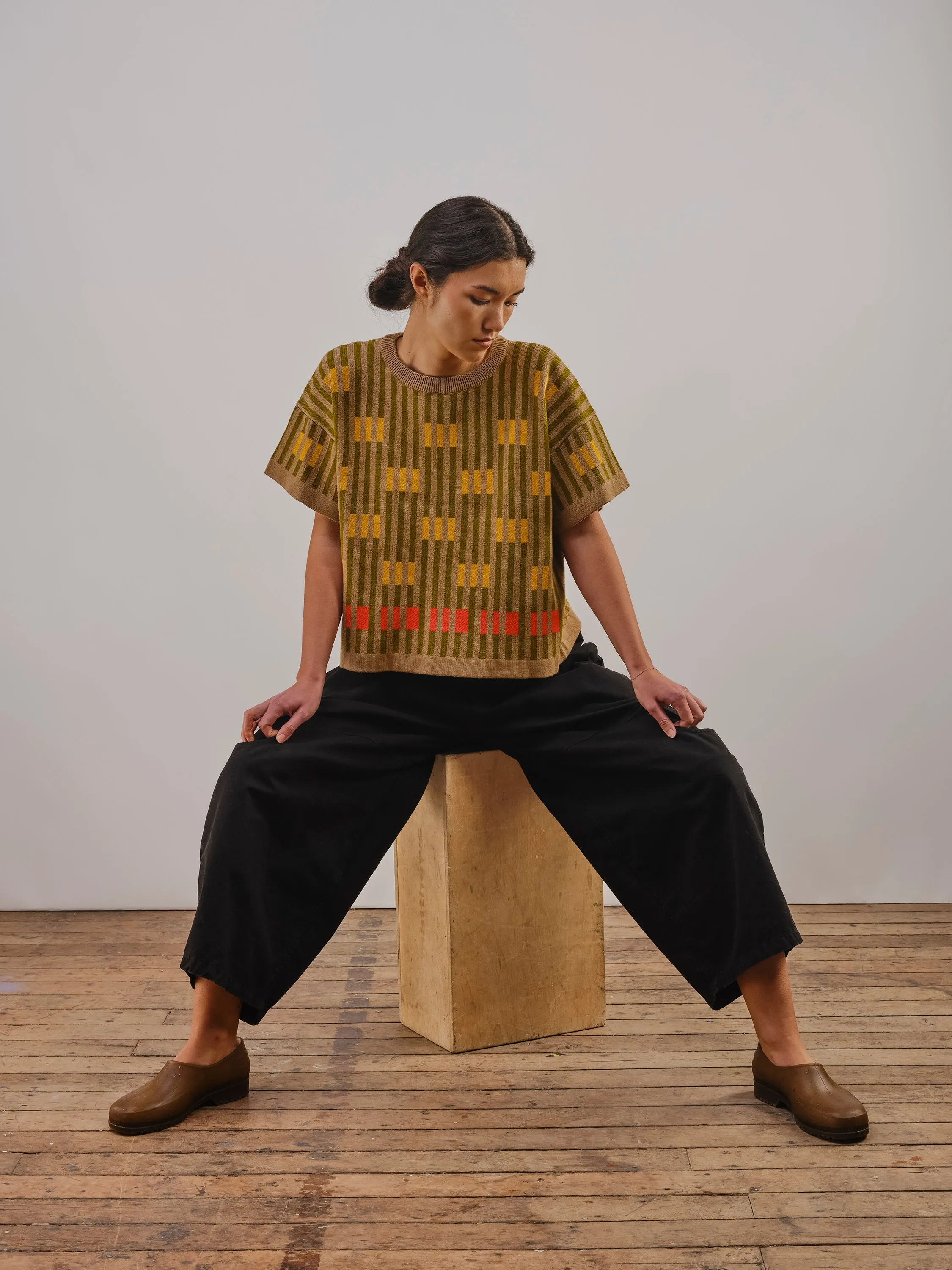 Bauhaus Short Sleeve Sweater Tee - Saturn sold by The Endery product image thumbnail 3