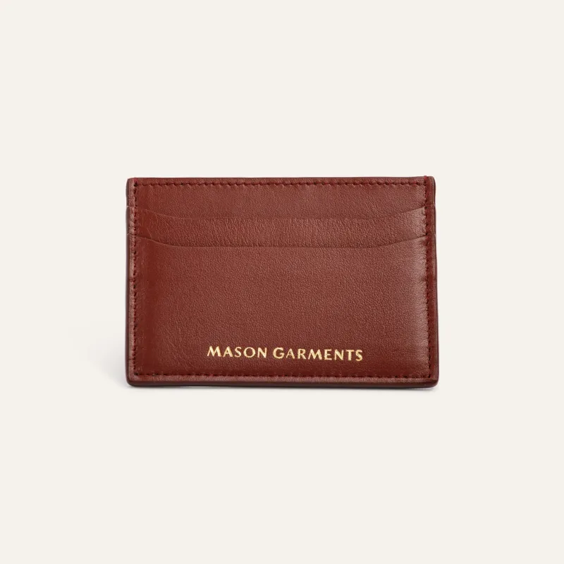 Card Holder Burgundy made by Mason Garments