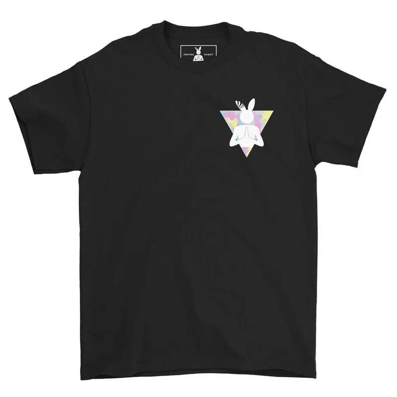 Rabbit Triangle Tee sold by Praying Rabbit