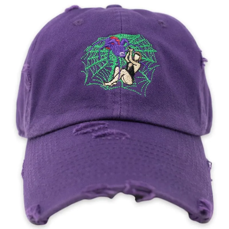 TRAPPED! Purple Distressed Hat sold by Praying Rabbit