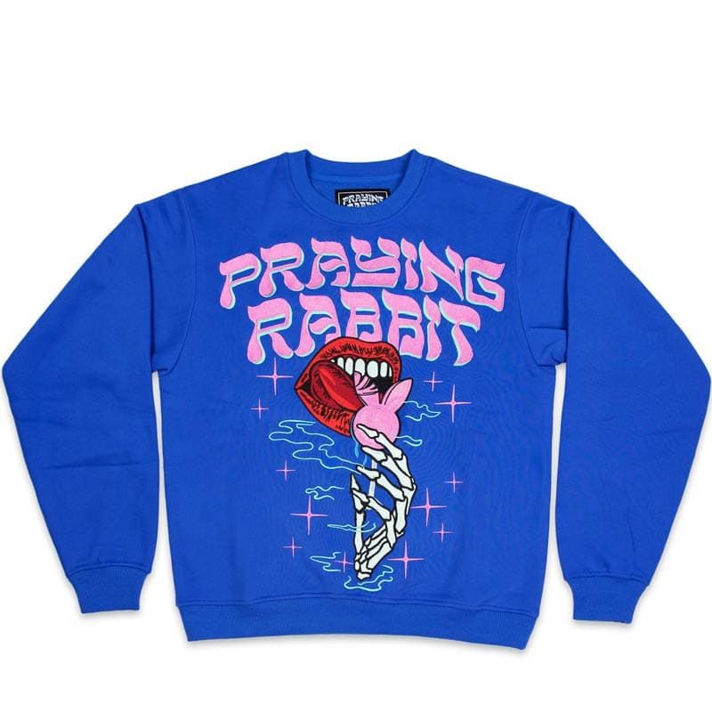 Lollipop Embroidered Crew Neck (CANDY BLUE) sold by Praying Rabbit