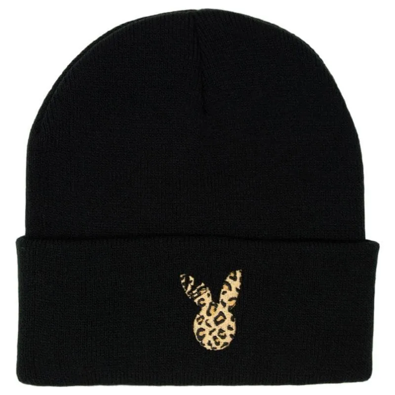 Rabbit Leopard Print Beanie sold by Praying Rabbit