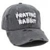 Praying Rabbit Bubble Logo Vintage Hat sold by Praying Rabbit
