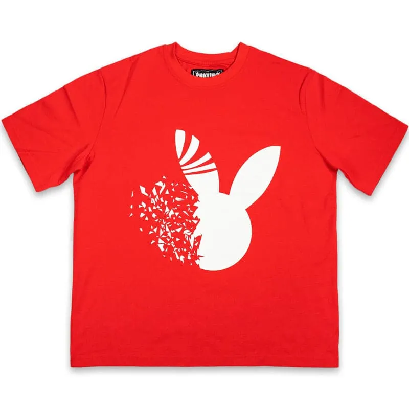 Shattered Rabbit Tee sold by Praying Rabbit