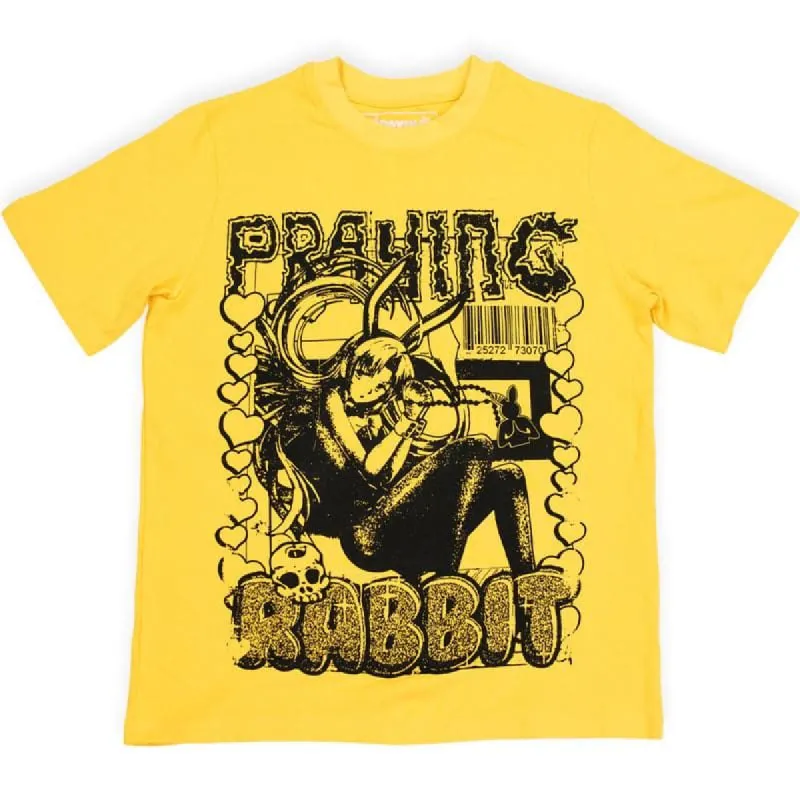 Praying Anime Tee (YELLOW) sold by Praying Rabbit