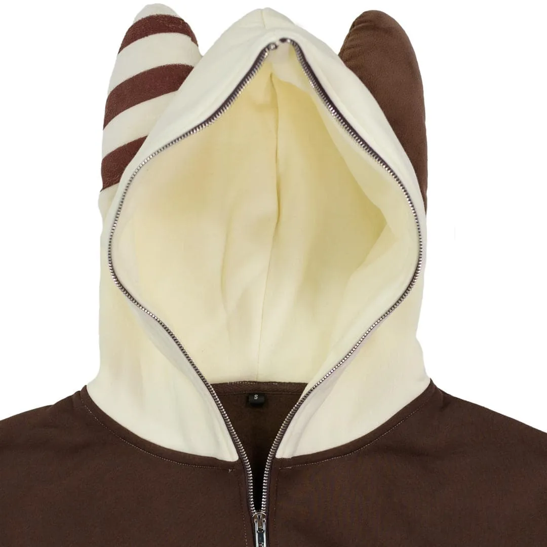Plush Ear Bunny Hoodie – Cream/Brown sold by Praying Rabbit product image thumbnail 3