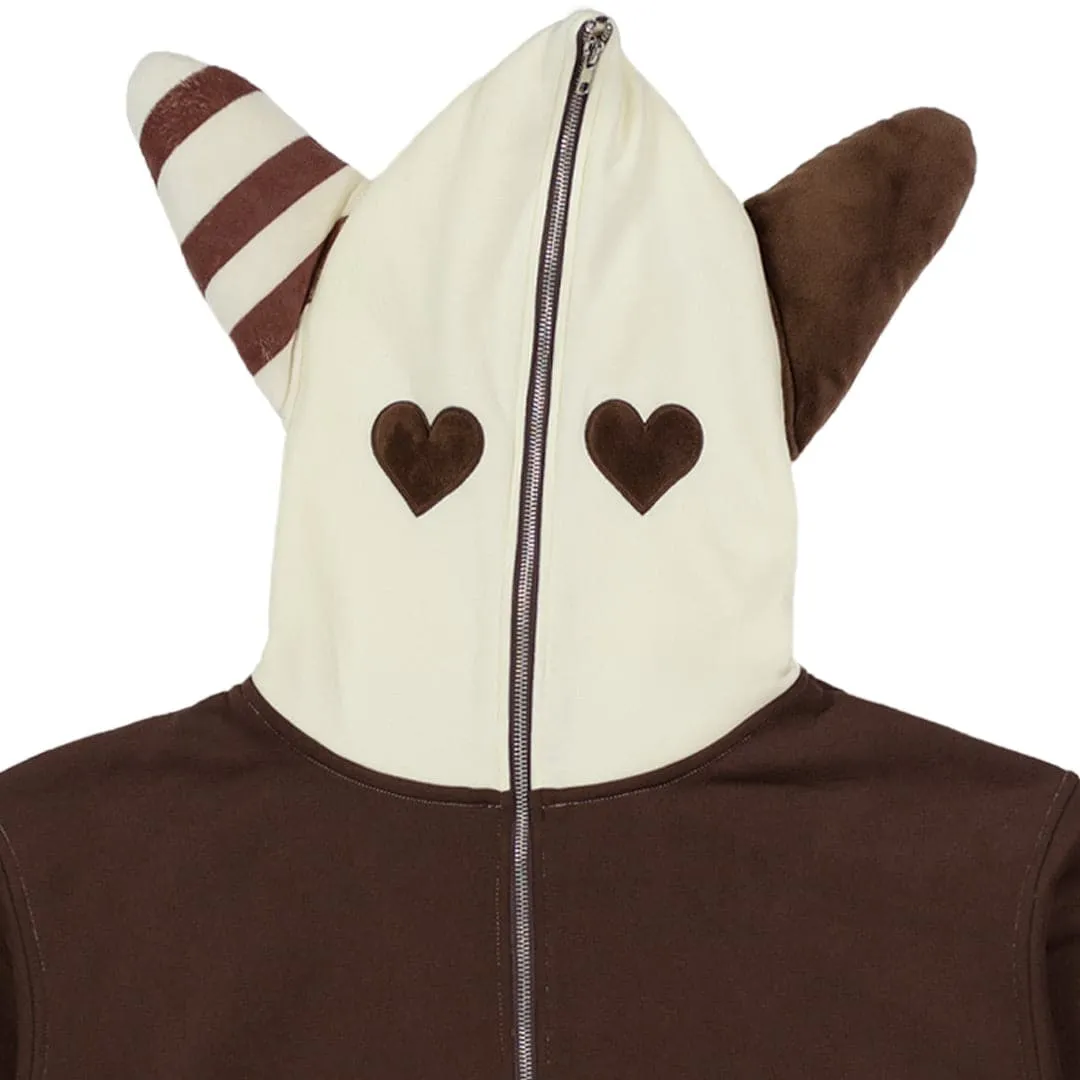 Plush Ear Bunny Hoodie – Cream/Brown sold by Praying Rabbit product image thumbnail 2