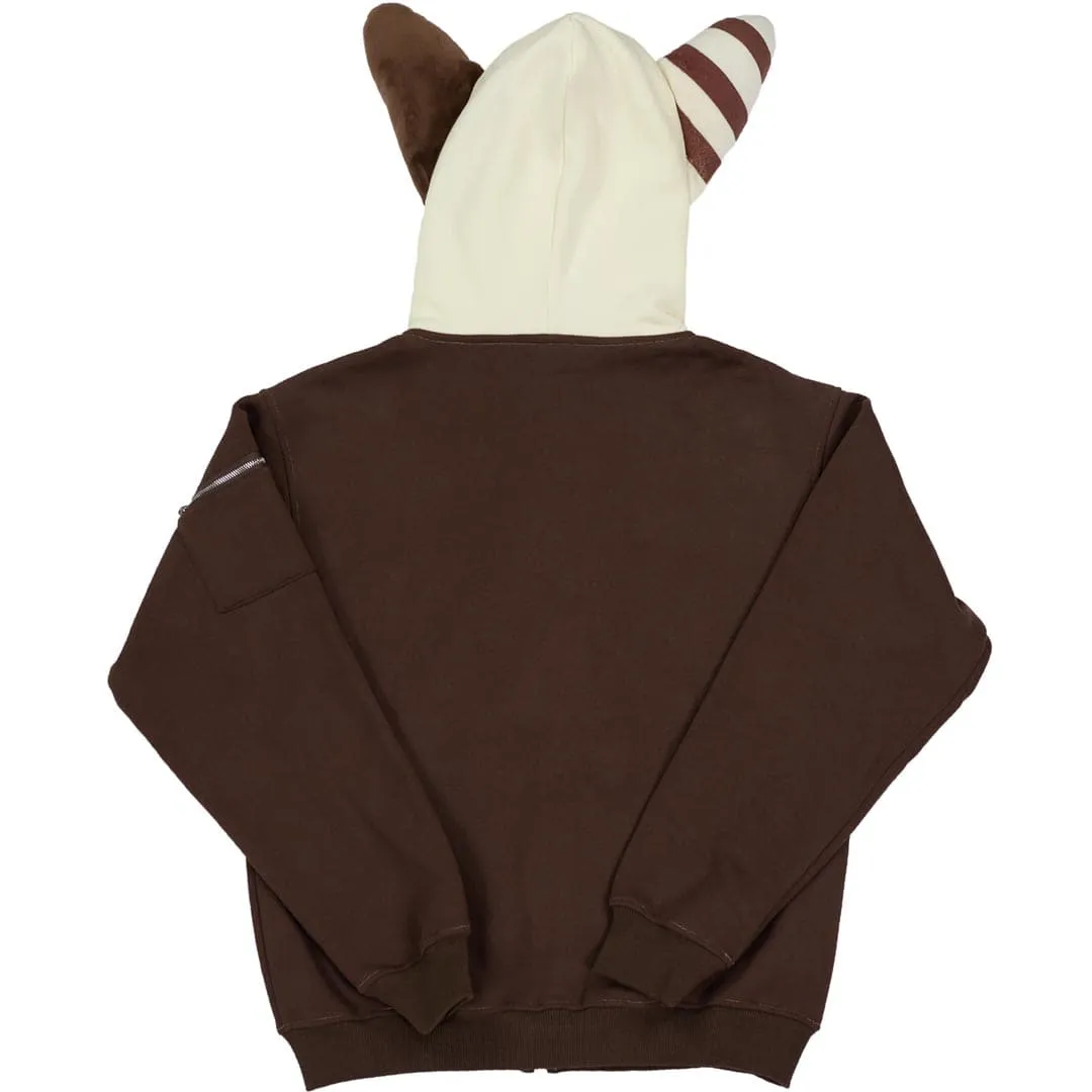 Plush Ear Bunny Hoodie – Cream/Brown sold by Praying Rabbit product image thumbnail 4