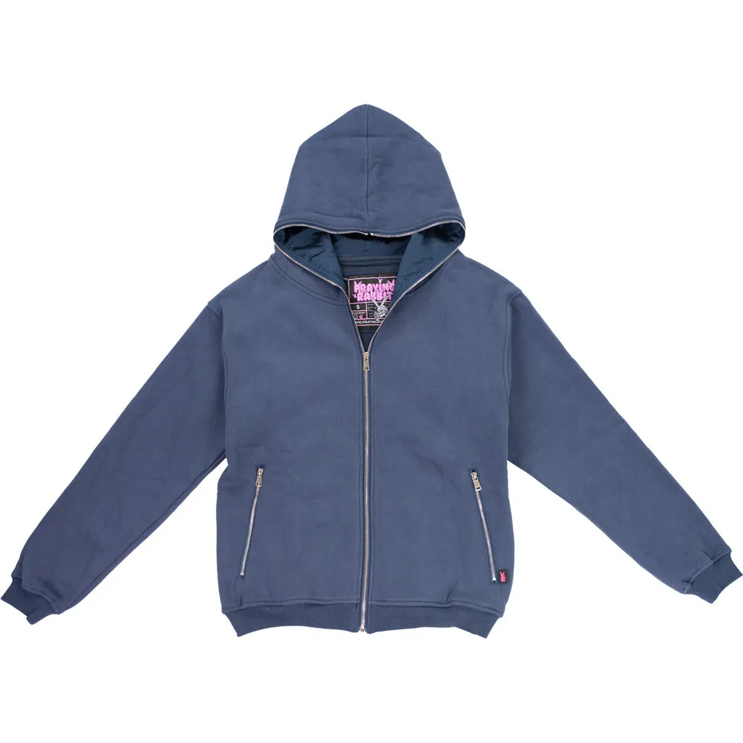 Hidden Pocket Hoodie - Navy Blue sold by Praying Rabbit