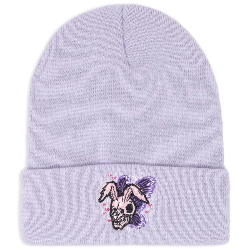 Rabbit Butterfly Lavender Beanie sold by Praying Rabbit