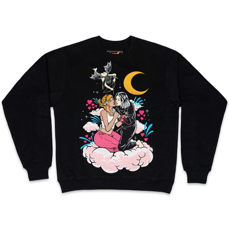 Love Embroidered Crew Neck sold by Praying Rabbit