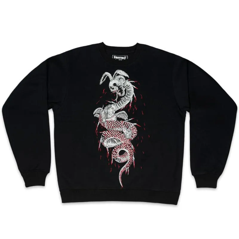 Death Of Cupid Crew Neck (BLACK) sold by Praying Rabbit