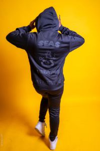 SeasDreams Black Ace ♠️Puff Print Zip Up (Exclusive) sold by Sea’s Dreams