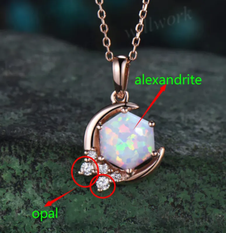 Custom order for Kaitlyn Renee(Alexandrite Necklace, sterling silver) sold by Willwork Jewelry