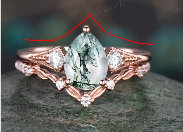 Custom order for Nate King(3pc ring set, 14k yellow gold, ring size 6.75) sold by Willwork Jewelry