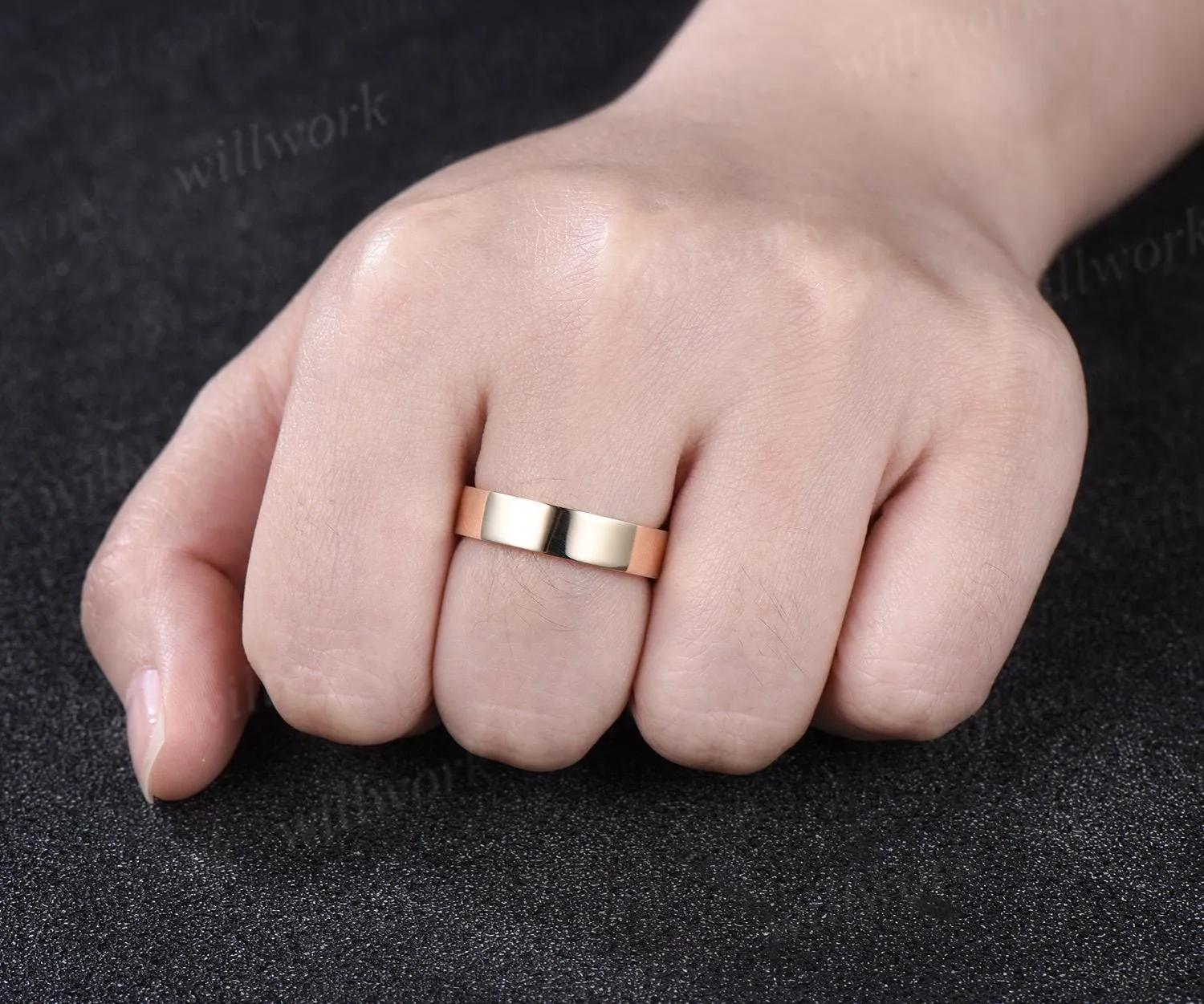 Celtic knot diamond mens wedding band solid 14 yellow gold Norse Viking Jewelry bridal anniversary ring gift for husband sold by Willwork Jewelry product image thumbnail 5