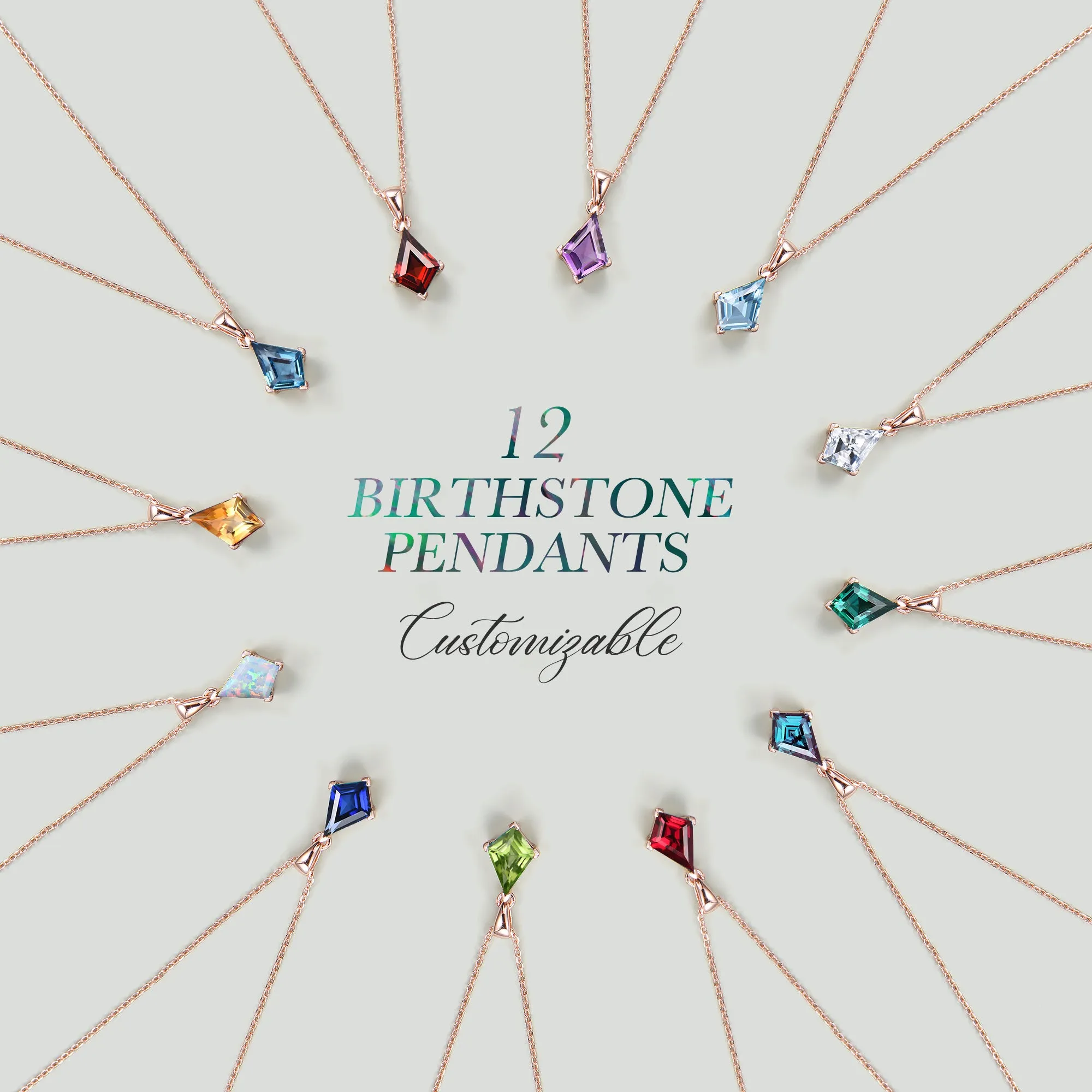 Kite green emerald necklace solid 14k 18k yellow gold vintage unique Personalized pendant women her gemstone anniversary bridal gift mother sold by Willwork Jewelry product image thumbnail 4