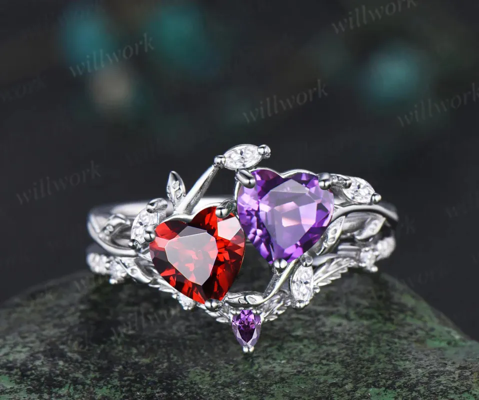 Custom order for Adam Littrell(2pc ring set, platinum, ring size 5.5) sold by Willwork Jewelry