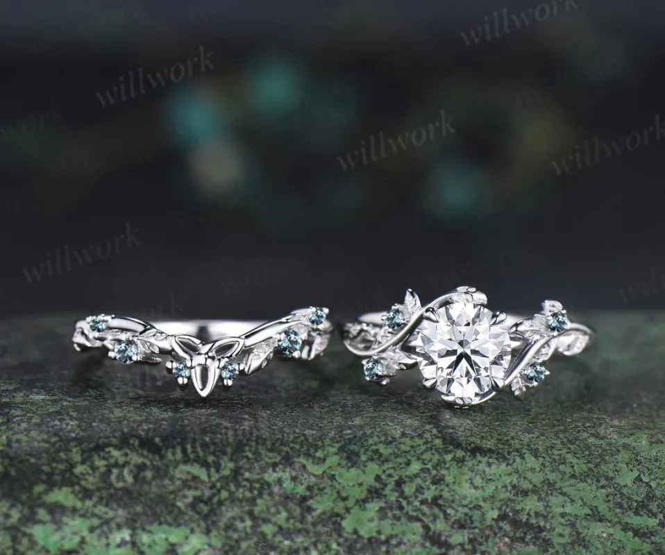 Custom order for Aven Cheney(2pc ring set, 10k white gold, ring size  9) sold by Willwork Jewelry