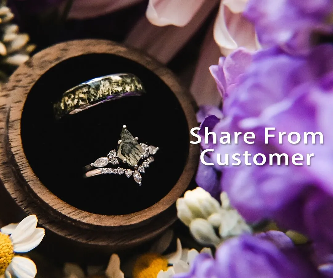 Custom order for John Minks(2pc ring set, 10k rose gold, ring size 8 1/4) sold by Willwork Jewelry product image thumbnail 3