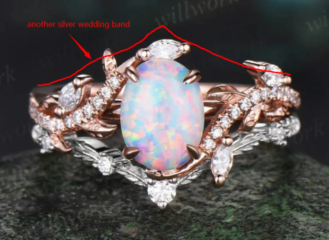 Custom order for Tina michelle Phillips(3pc ring set, 10k rose gold-sterling silver, ring size 9) sold by Willwork Jewelry