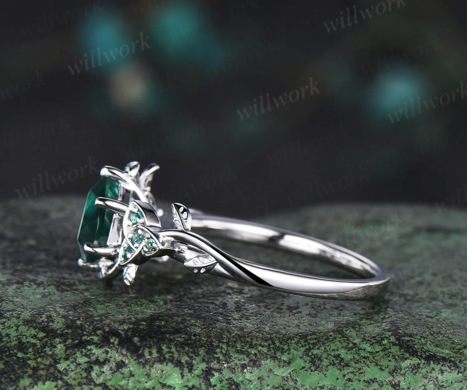 Custom order for Brandi Pechacek(2pc ring set ,925 sterling silver, ring size 10) sold by Willwork Jewelry product image thumbnail 5