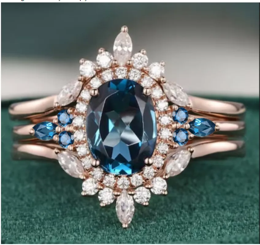 Custom order for John Kieffer(3pc ring set, 925sterling silver, ring size 8, upgrade stone size) made by Willwork Jewelry