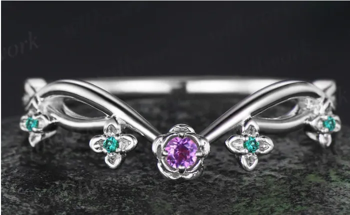Custom Order for Andy Mock(2pc ring set, 14k white gold &10k white gold, ring size 8.5) sold by Willwork Jewelry product image thumbnail 2