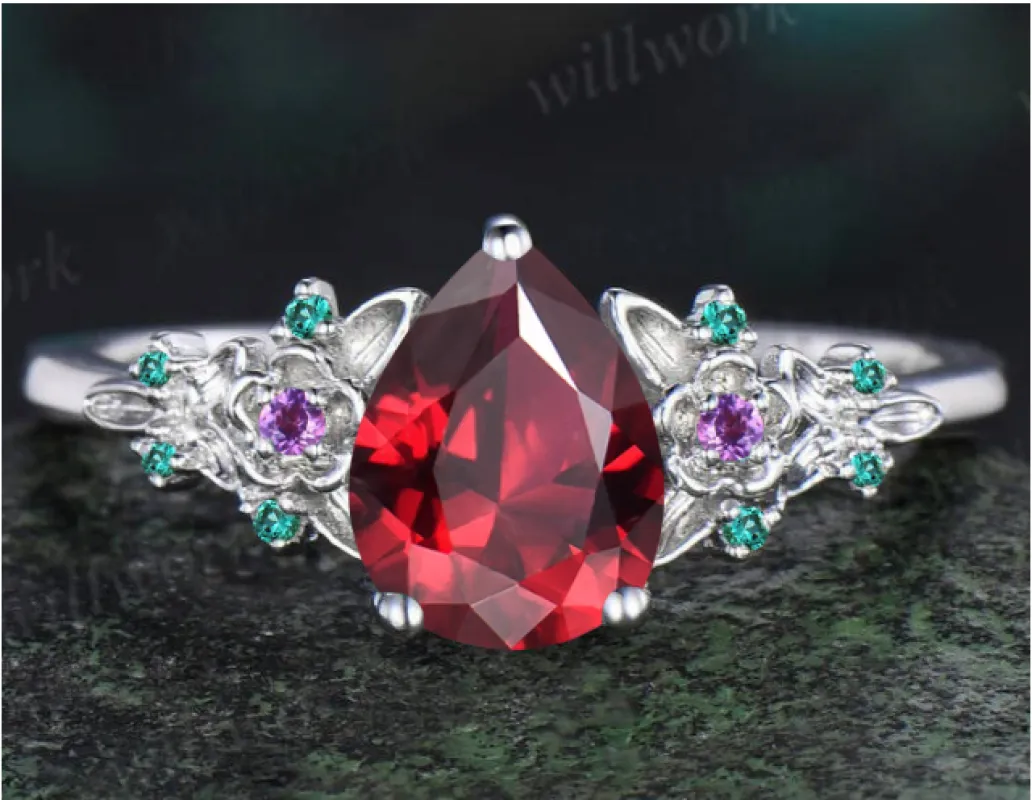 Custom Order for Andy Mock(2pc ring set, 14k white gold &10k white gold, ring size 8.5) made by Willwork Jewelry