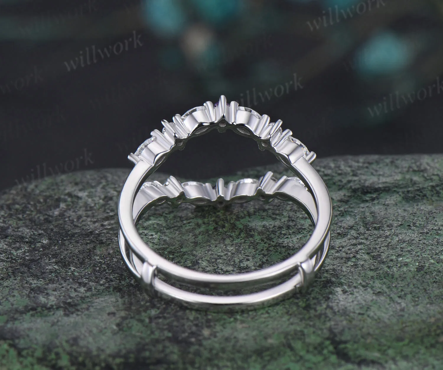 Custom order for Haylee Bocca(1pc wedding band, sterling silver, ring size 7.5) sold by Willwork Jewelry product image thumbnail 5