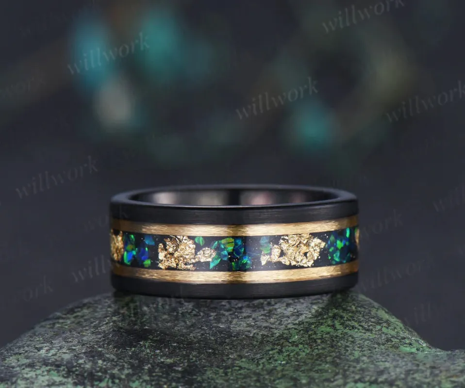 Custom order for Becca Silveria( men's wedding band, ring size 9) made by Willwork Jewelry