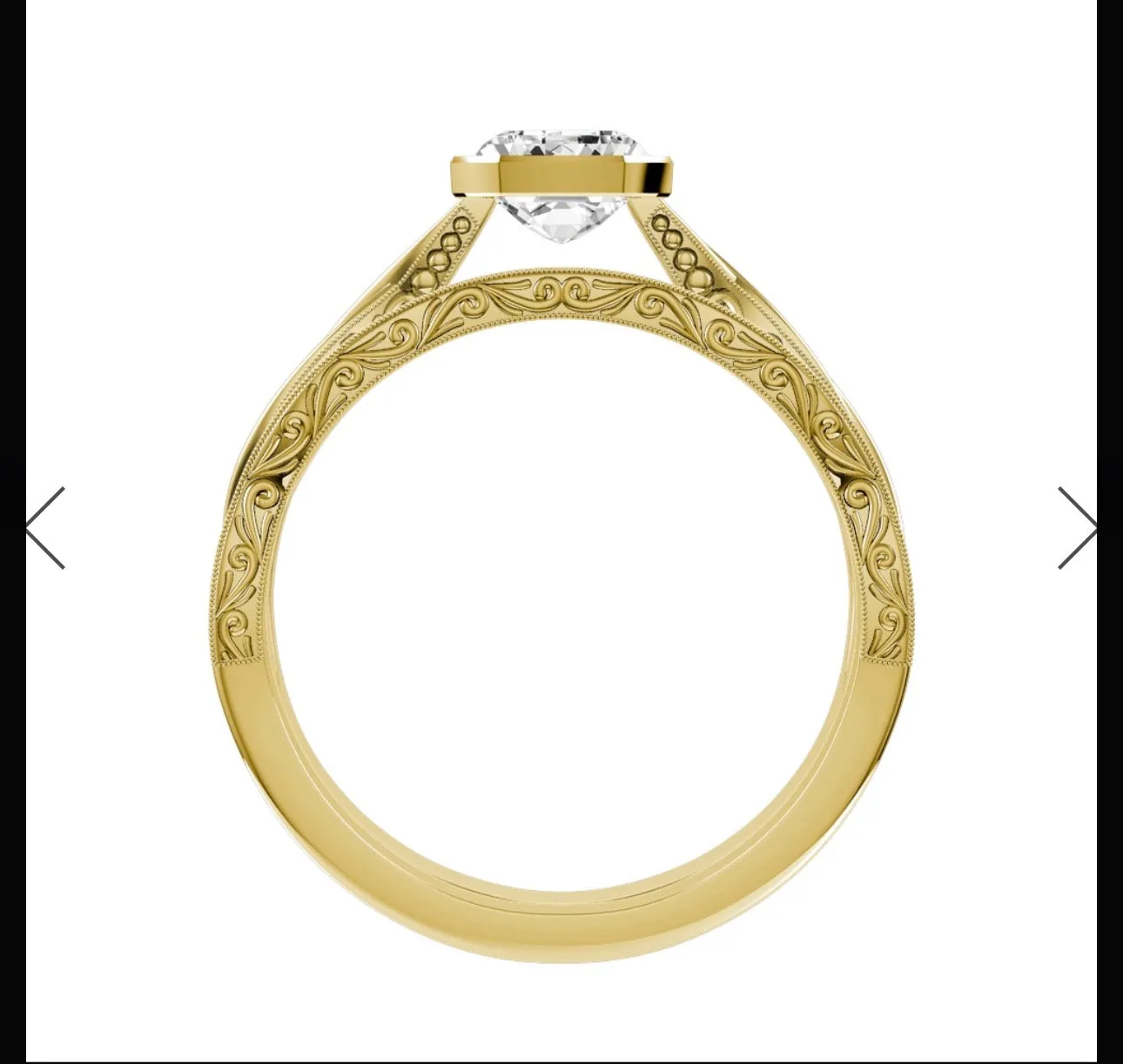 Custom Order for Gracelyn Garland(1pc engagement ring, 10k yellow gold, ring size 11.25) sold by Willwork Jewelry product image thumbnail 2