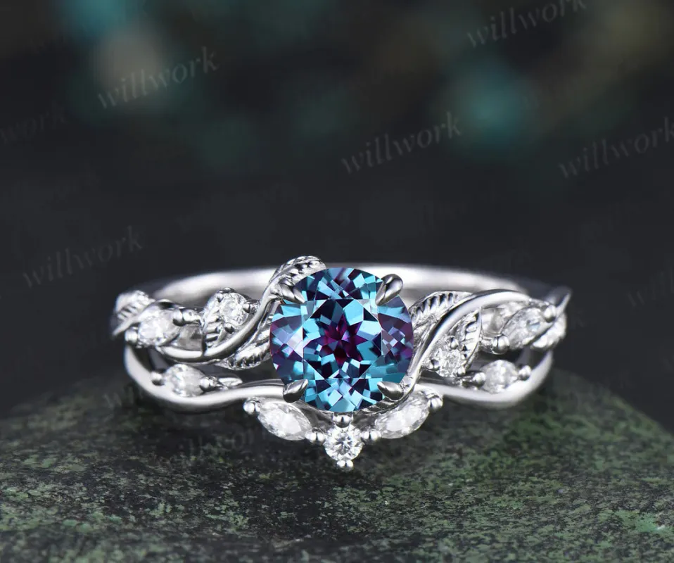 Custom order for Amanda Wentworth(2pc ring set, 10k white gold gold, ring size 9.5) made by Willwork Jewelry