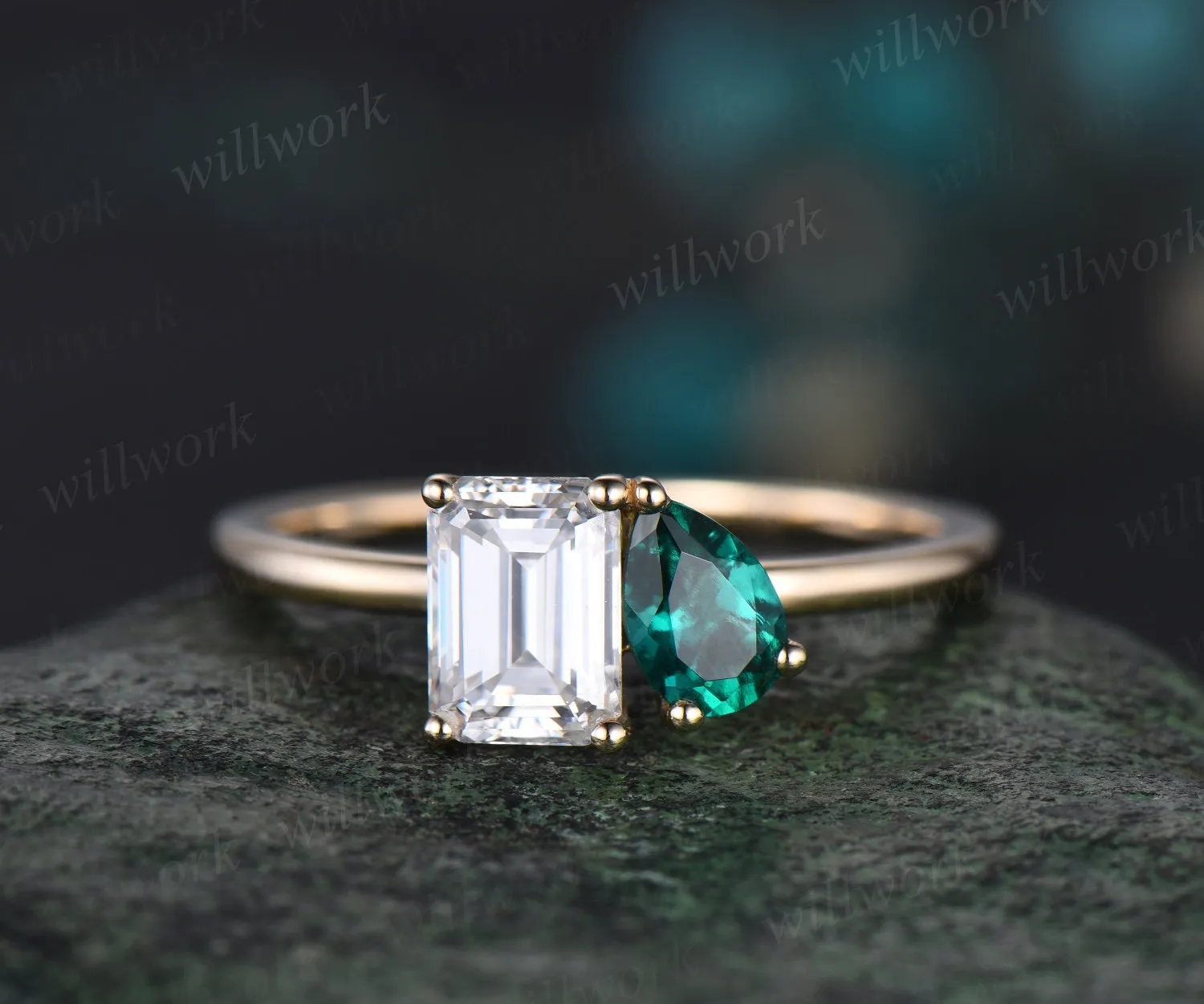 Custom order for Sheila Guerrero(2pc ring set, 925 sterling silver, ring size 3.75) sold by Willwork Jewelry product image thumbnail 5