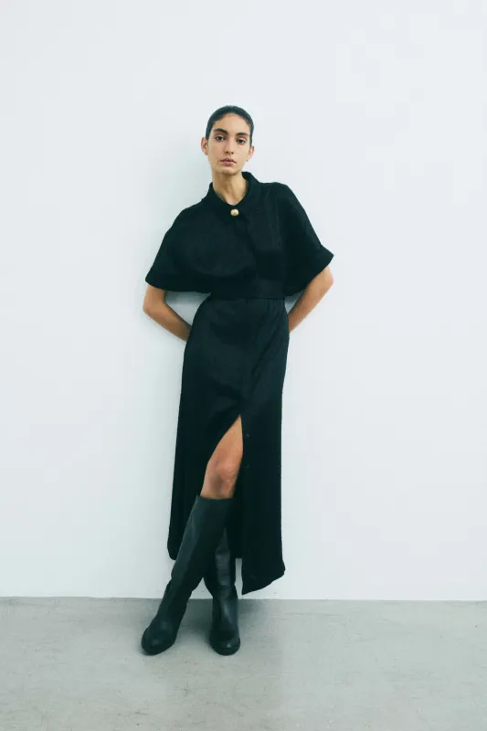 Robe Constance Plumetis Noir sold by Martin Martin