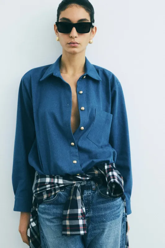 Chemise Boy Denim Bleu made by Martin Martin