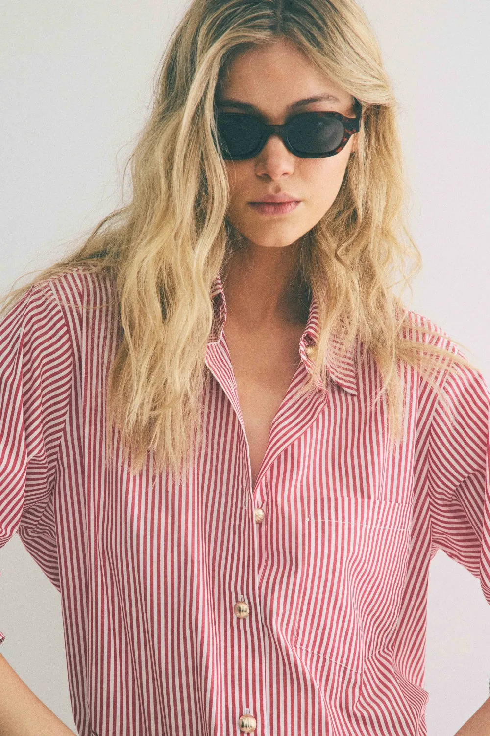 Chemise Boy rayures rouge / blanc sold by Martin Martin product image thumbnail 3