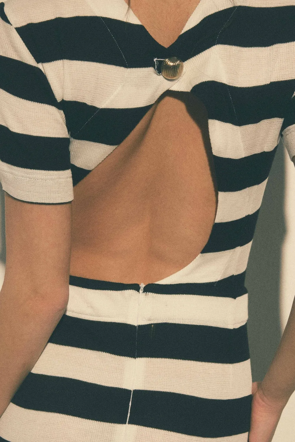 Robe Klyde rayures noir et blanc sold by Martin Martin product image thumbnail 3