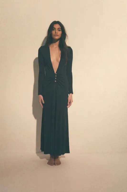 Robe Barbara noir made by Martin Martin