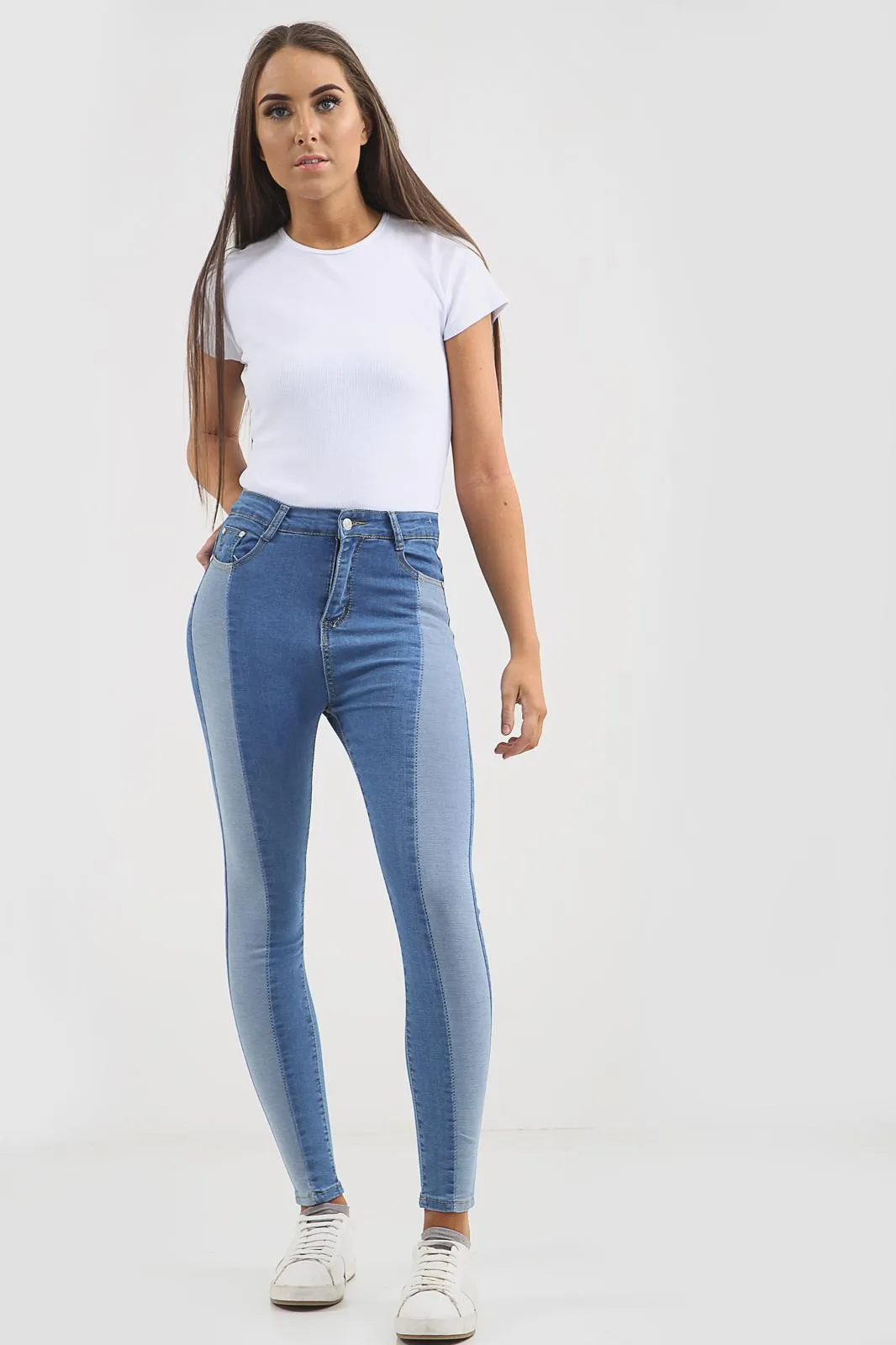 Blue High Waisted Jeans sold by Denimwise