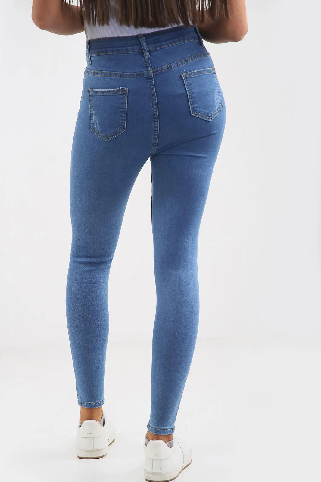 Blue High Waisted Jeans sold by Denimwise product image thumbnail 4