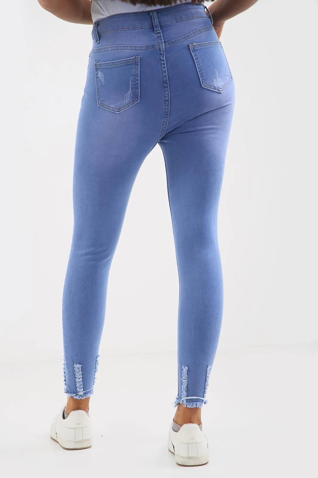 Ladies High waisted light blue Jeans sold by Denimwise product image thumbnail 4