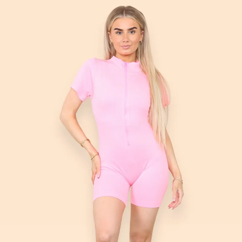 Zip Front Shapewear Unitard sold by Denimwise