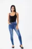 BLUE Diamante Ladies High waisted jeans sold by Denimwise