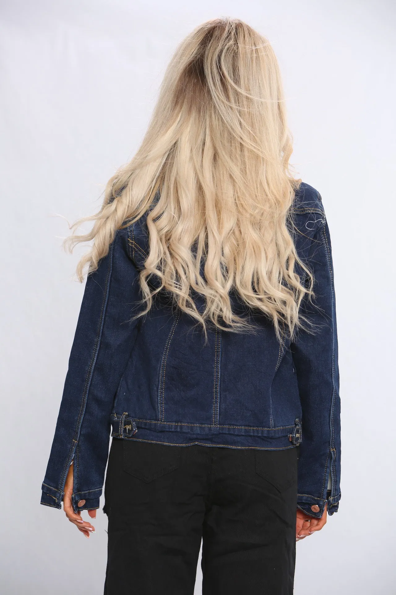 Dark Blue Denim Jacket sold by Denimwise product image thumbnail 3